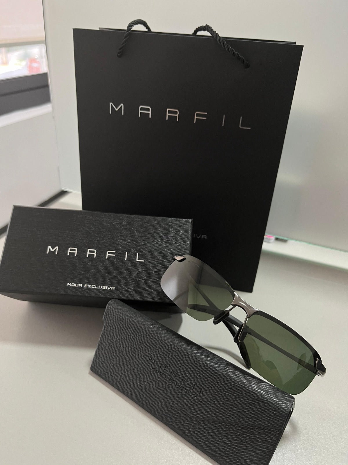 Gafas De Sol Marfil Jaguar Verde